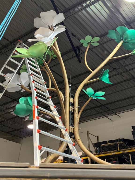 Spiraled Stair for Met Gala Eternal Flame Centerpiece